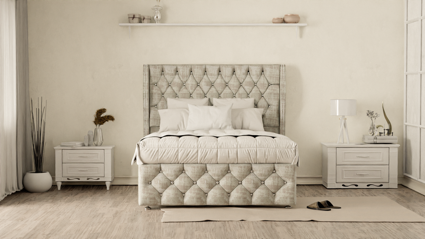 Monaco Wingback Divan Bed