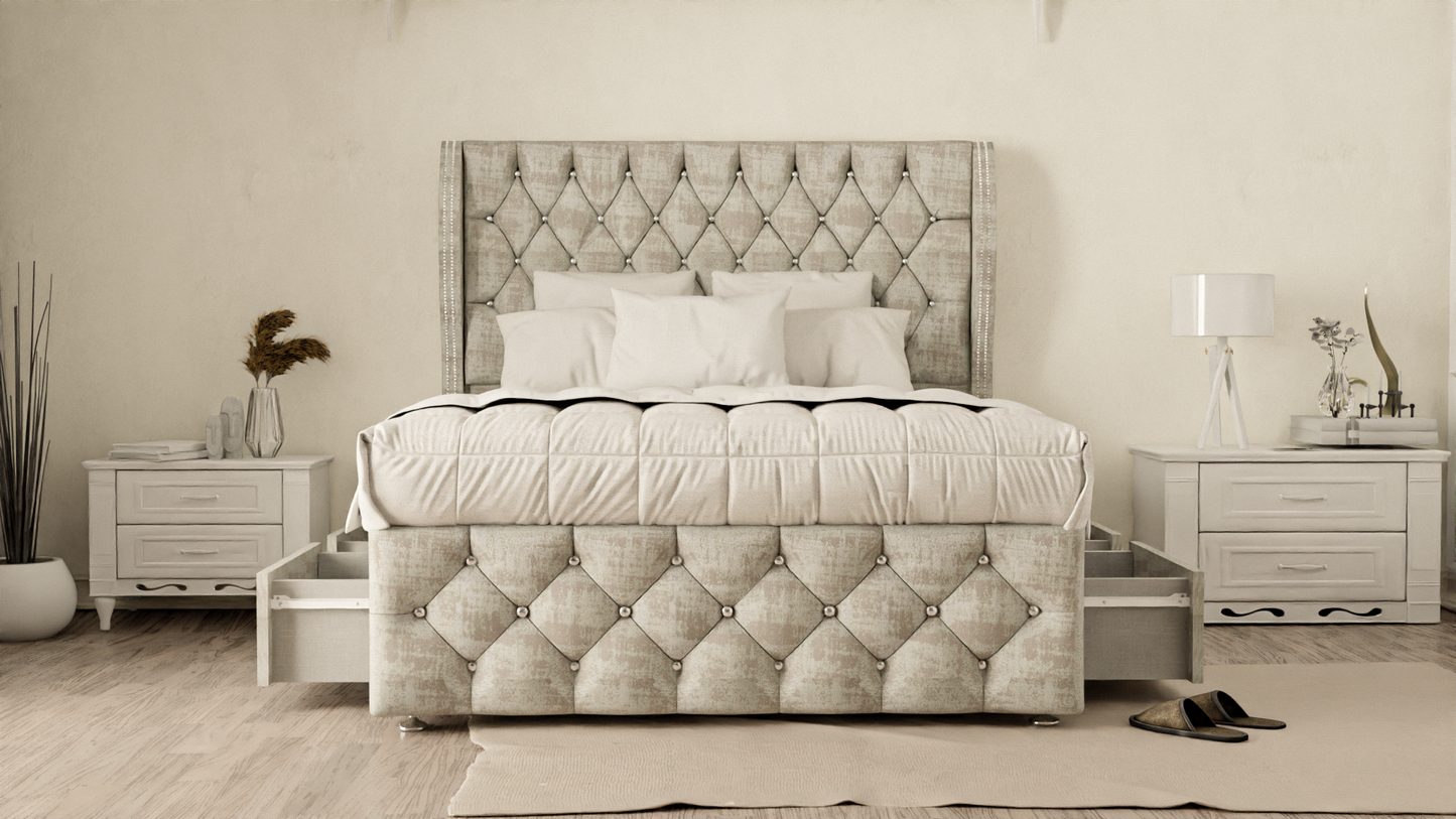 Monaco Wingback Divan Bed