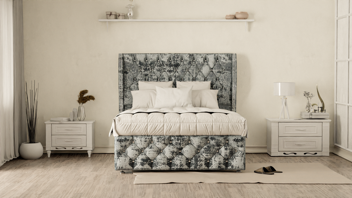 Monaco Wingback Divan Bed