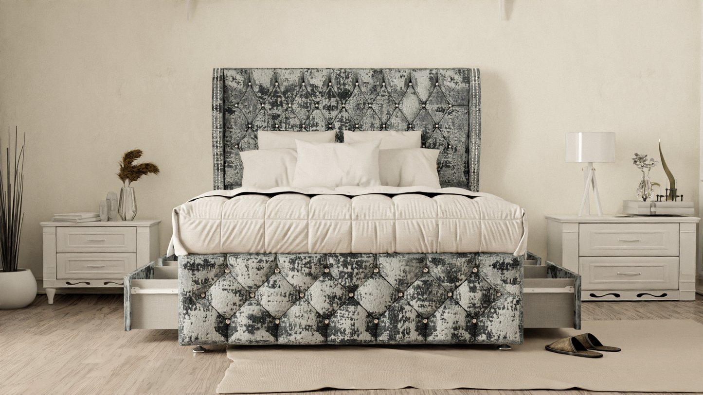Monaco Wingback Divan Bed