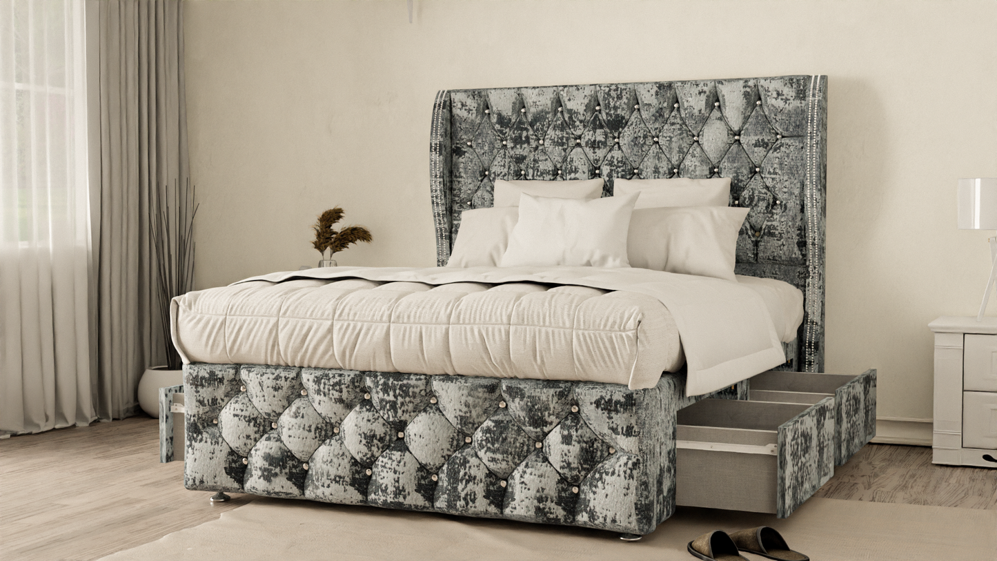 Monaco Wingback Divan Bed