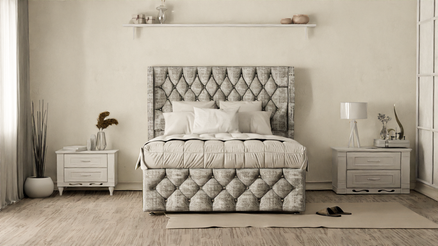 Monaco Wingback Divan Bed
