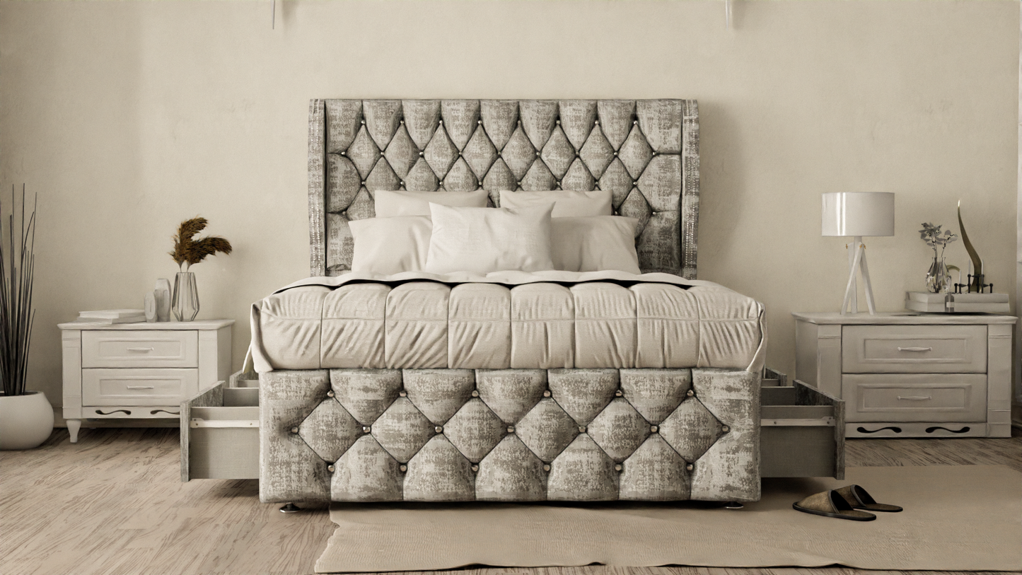 Monaco Wingback Divan Bed