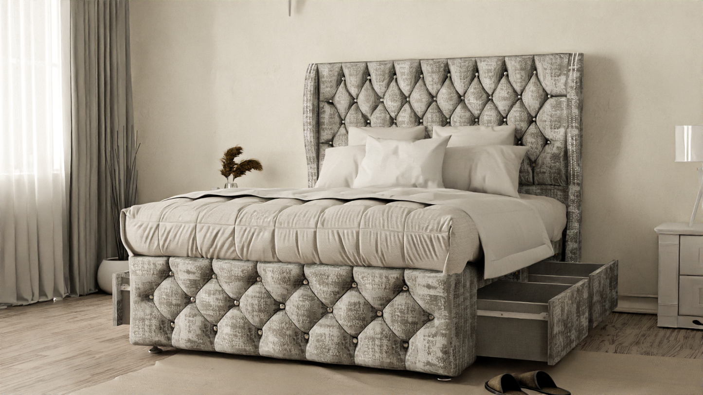 Monaco Wingback Divan Bed