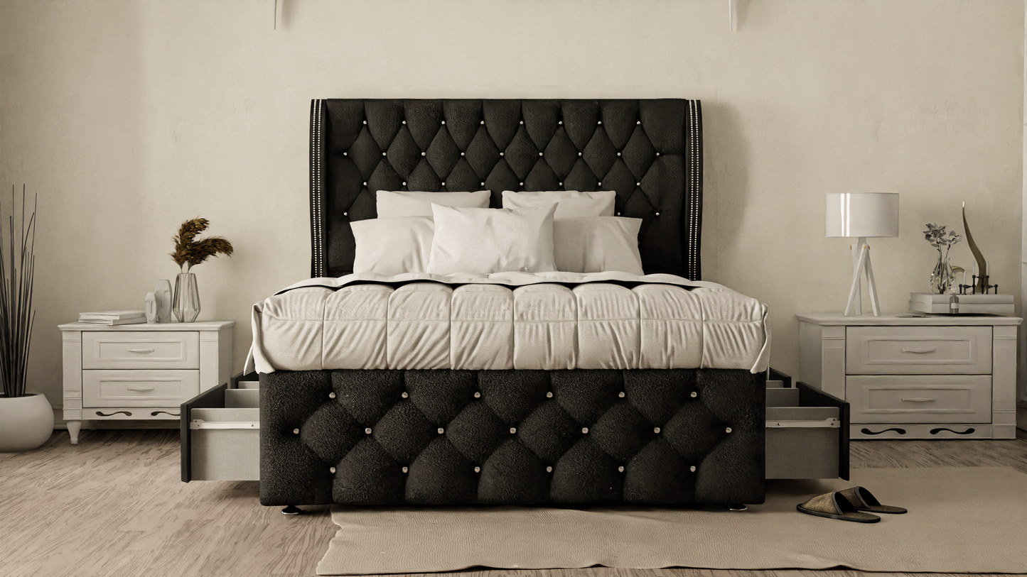 Monaco Wingback Divan Bed
