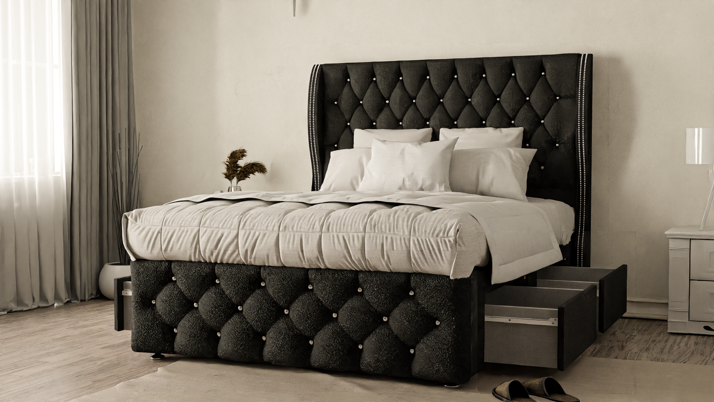 Monaco Wingback Divan Bed