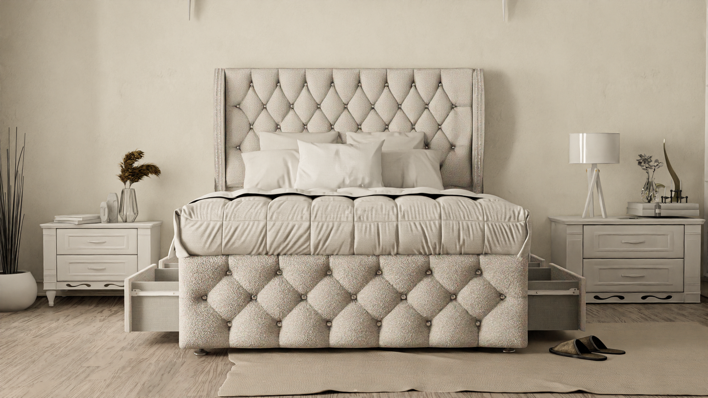 Monaco Wingback Divan Bed