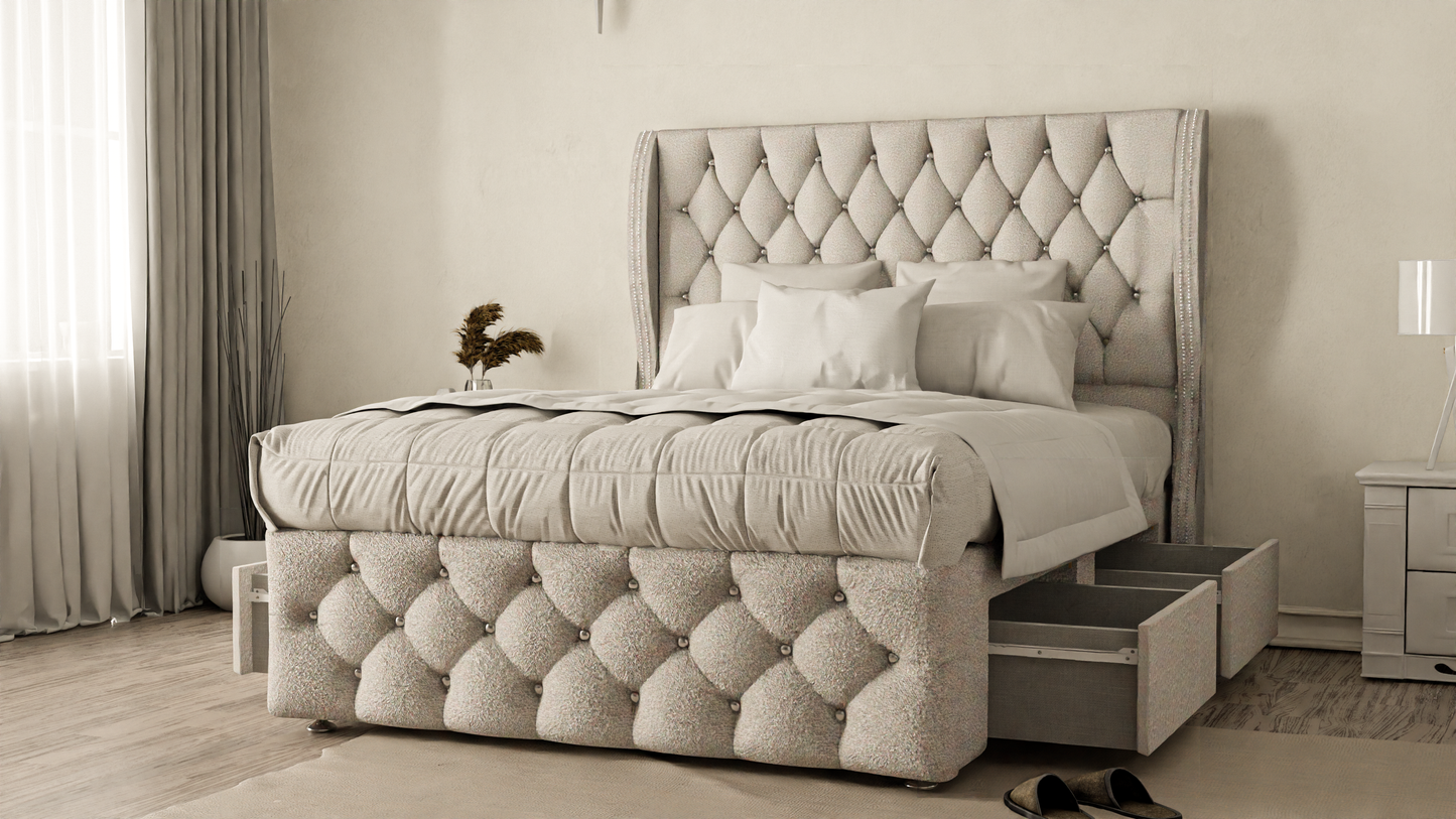 Monaco Wingback Divan Bed