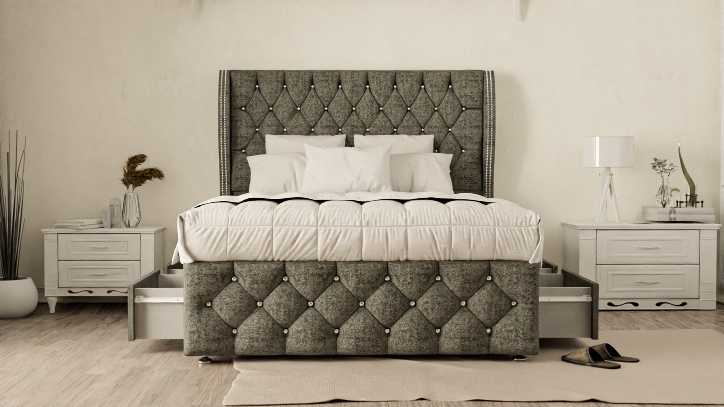 Monaco Wingback Divan Bed