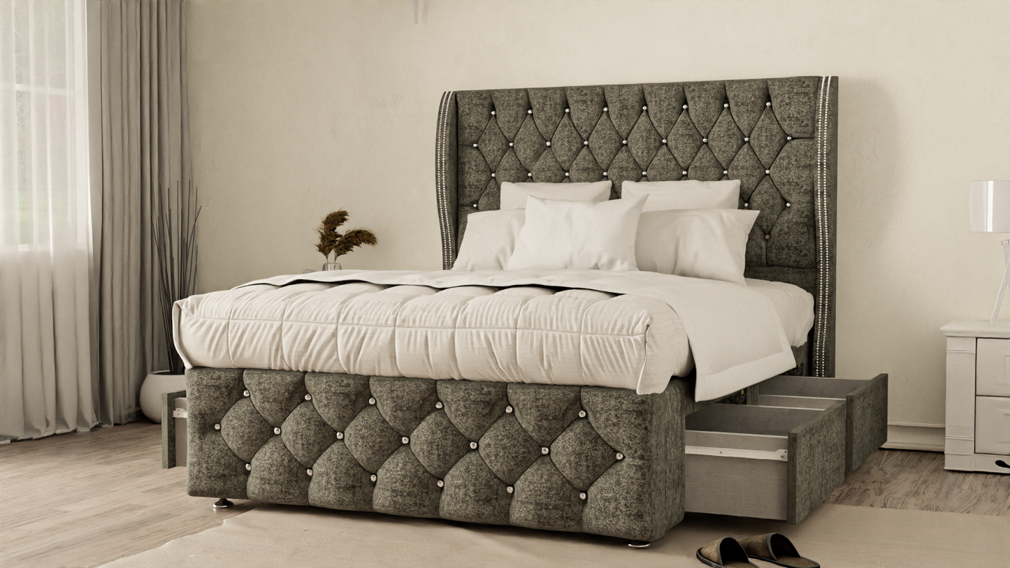 Monaco Wingback Divan Bed