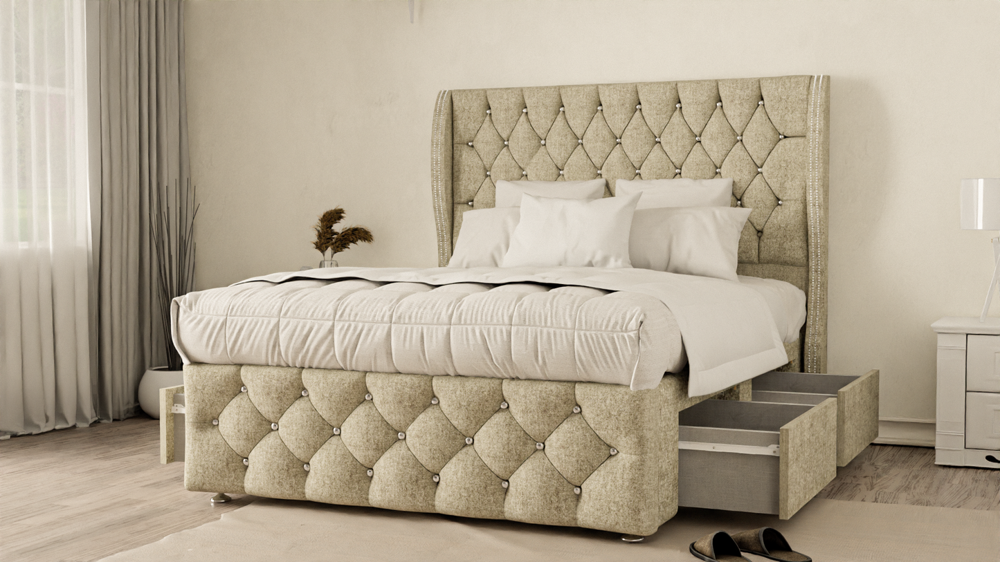 Monaco Wingback Divan Bed
