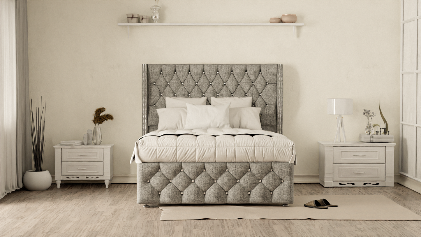 Monaco Wingback Divan Bed
