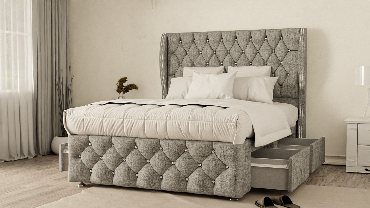 Monaco Wingback Divan Bed