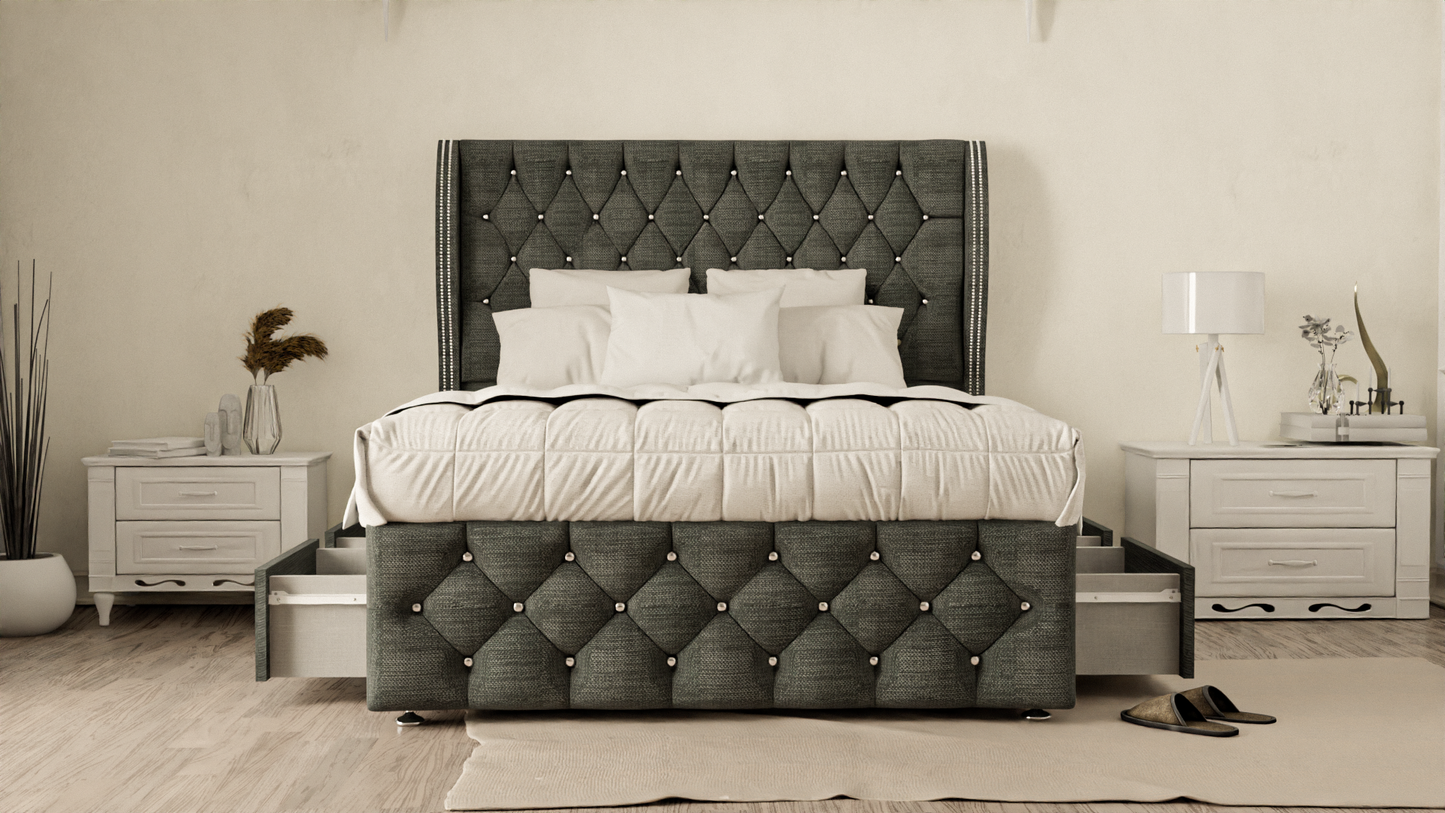 Monaco Wingback Divan Bed