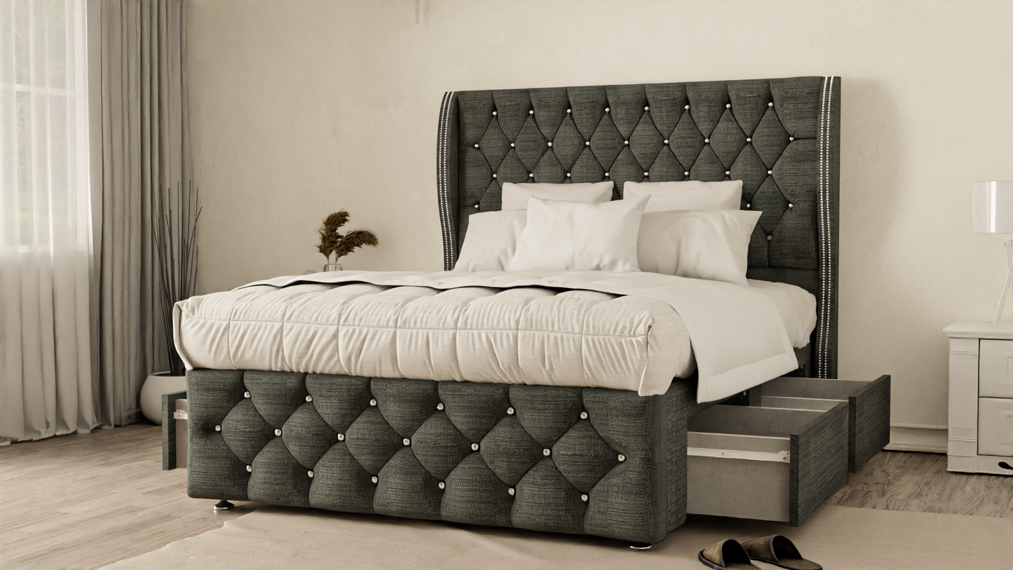 Monaco Wingback Divan Bed