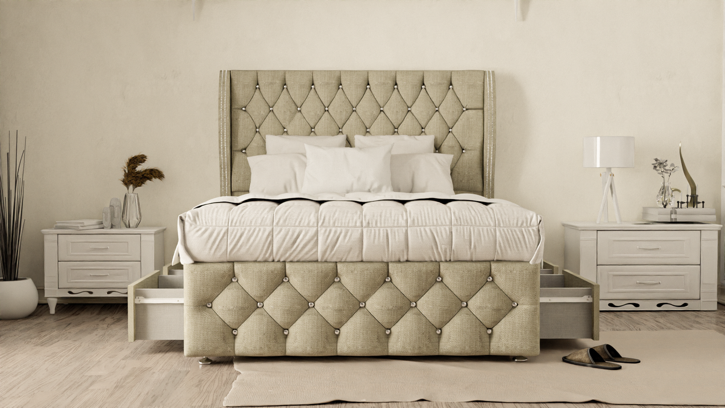 Monaco Wingback Divan Bed