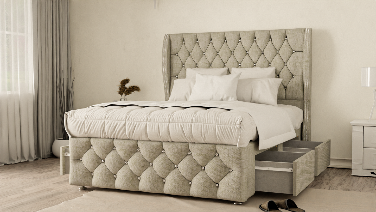 Monaco Wingback Divan Bed