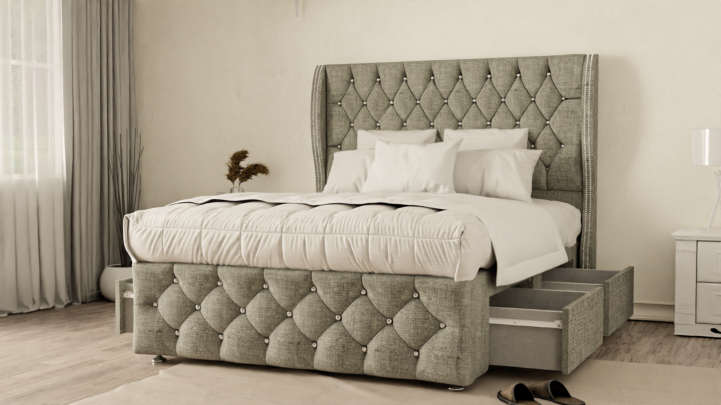 Monaco Wingback Divan Bed