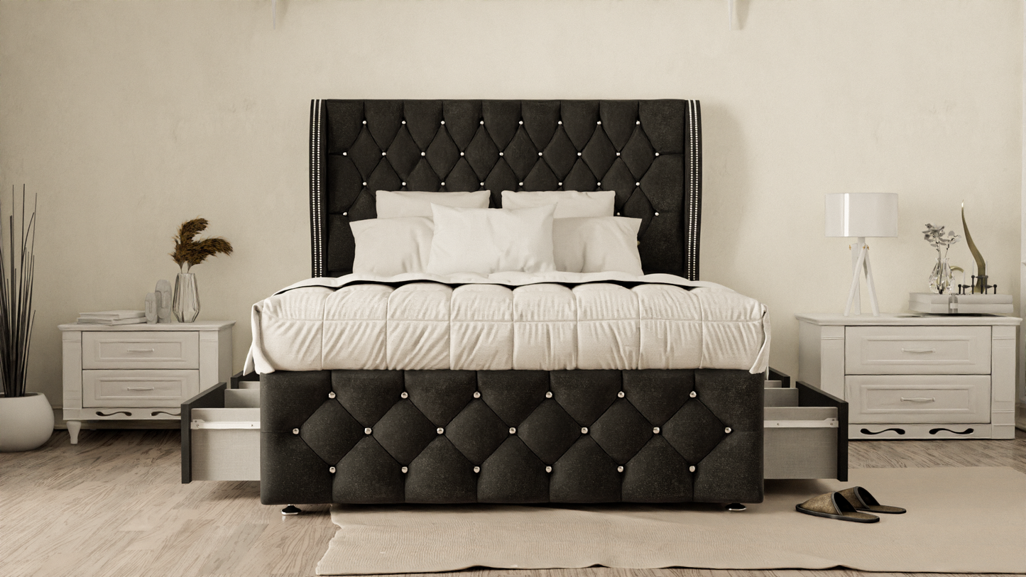 Monaco Wingback Divan Bed