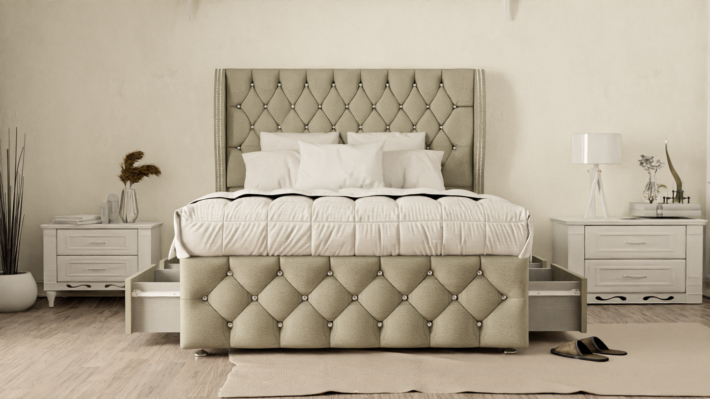 Monaco Wingback Divan Bed