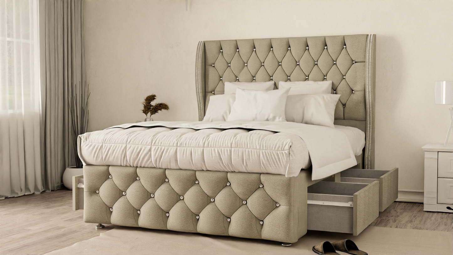 Monaco Wingback Divan Bed