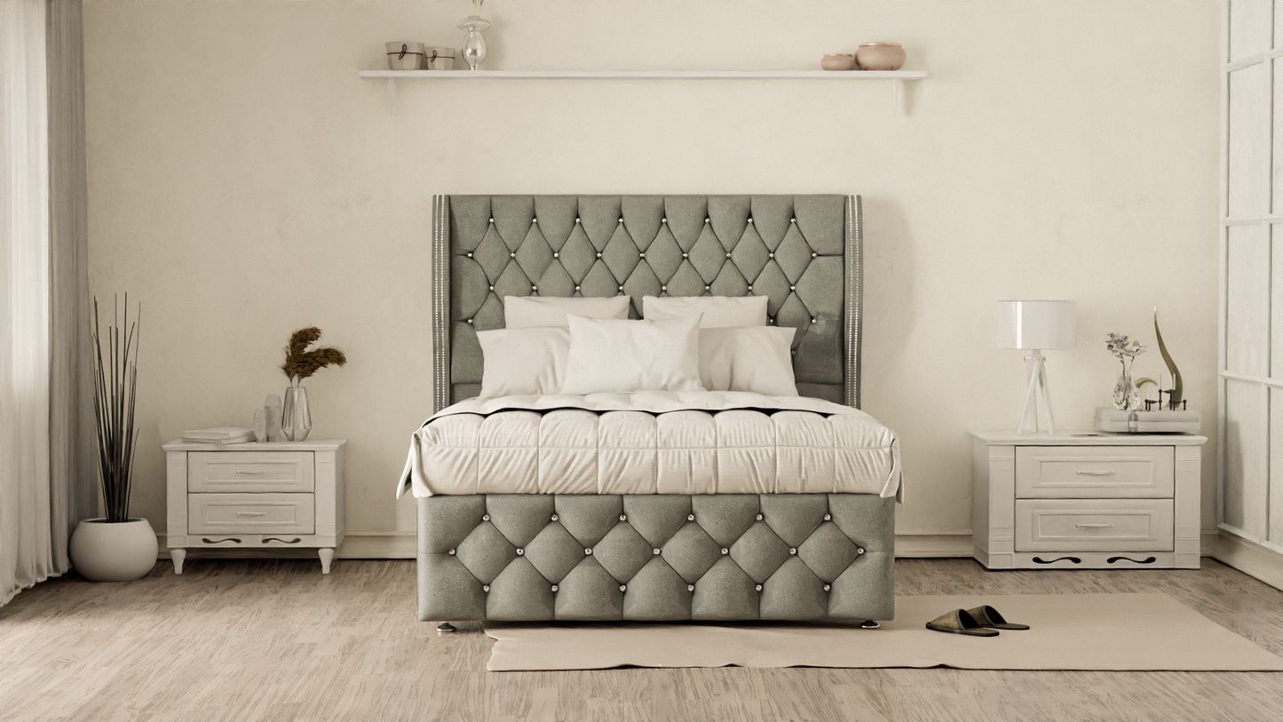 Monaco Wingback Divan Bed