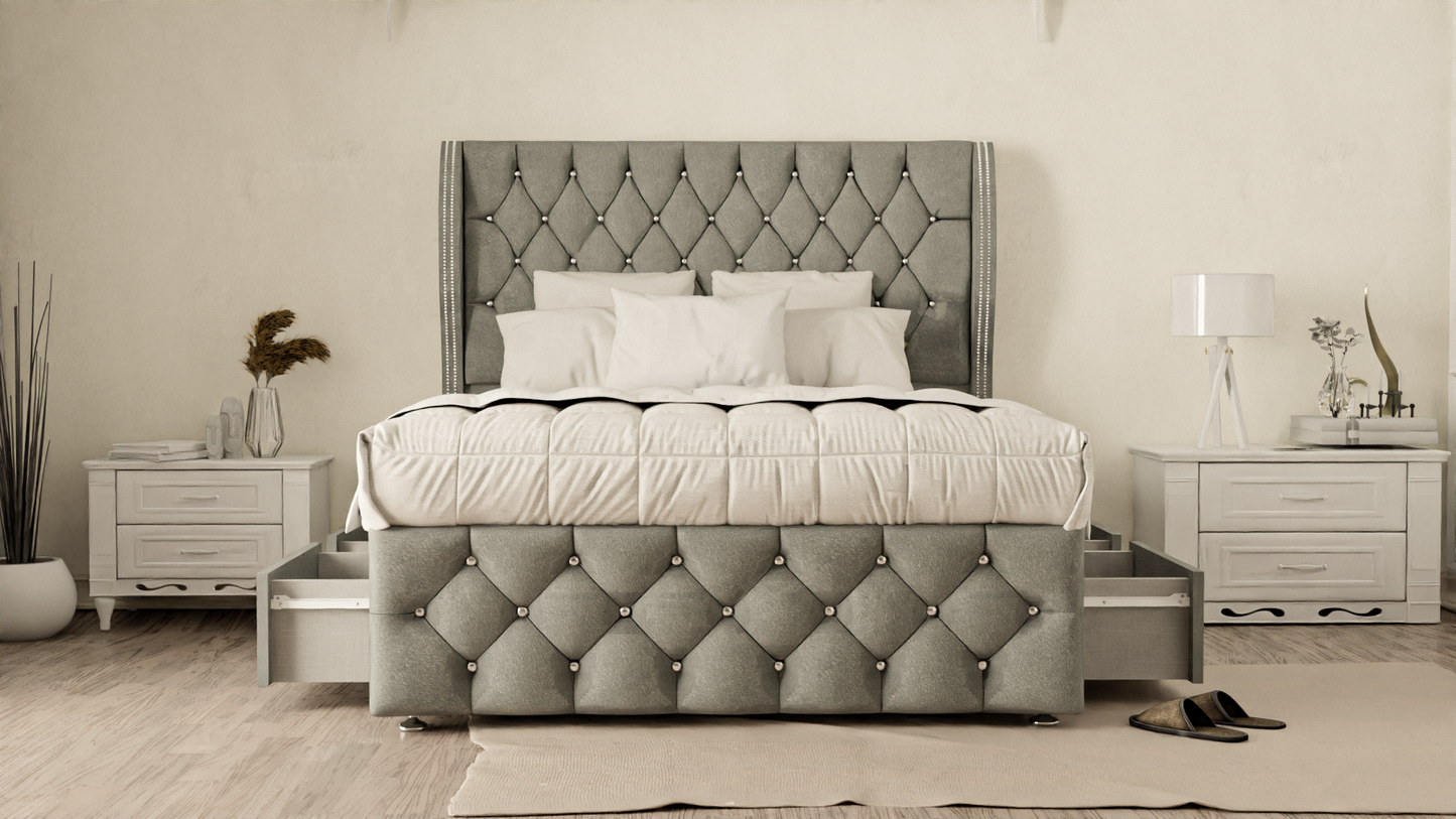 Monaco Wingback Divan Bed