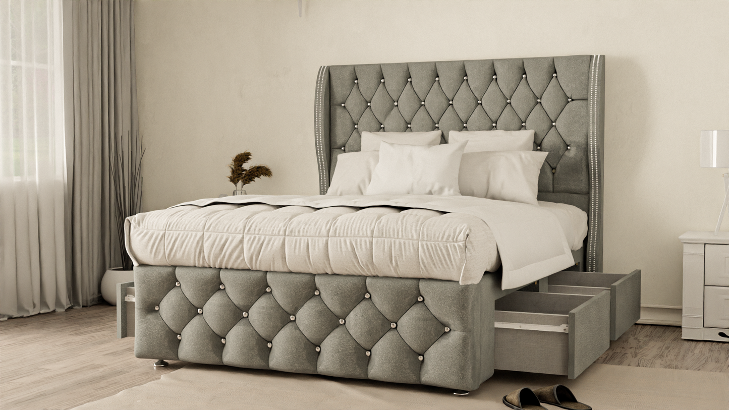 Monaco Wingback Divan Bed