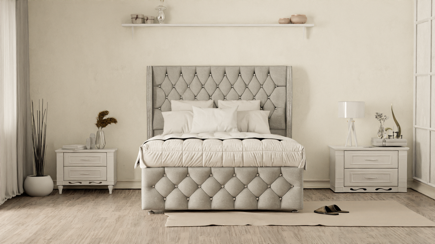 Monaco Wingback Divan Bed