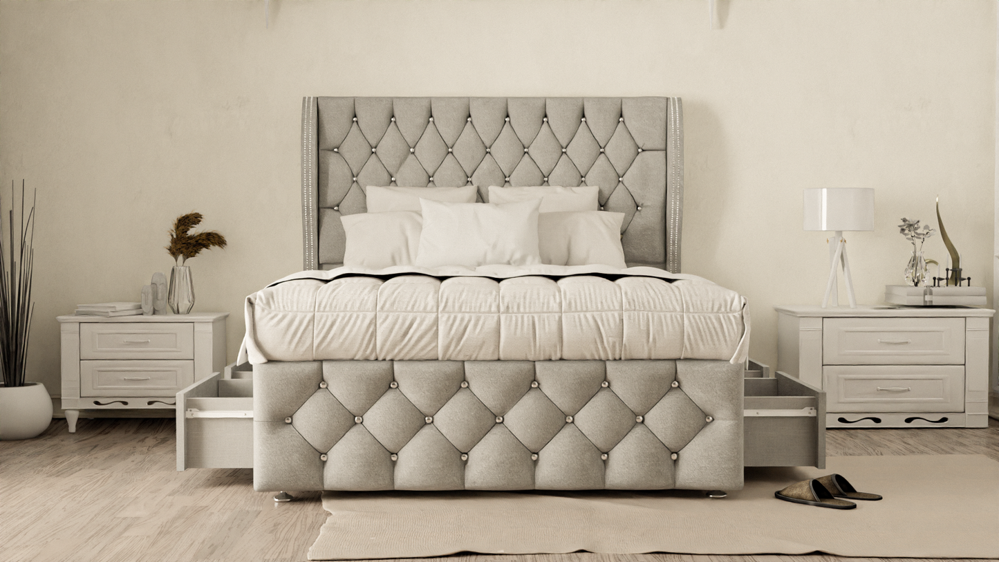 Monaco Wingback Divan Bed