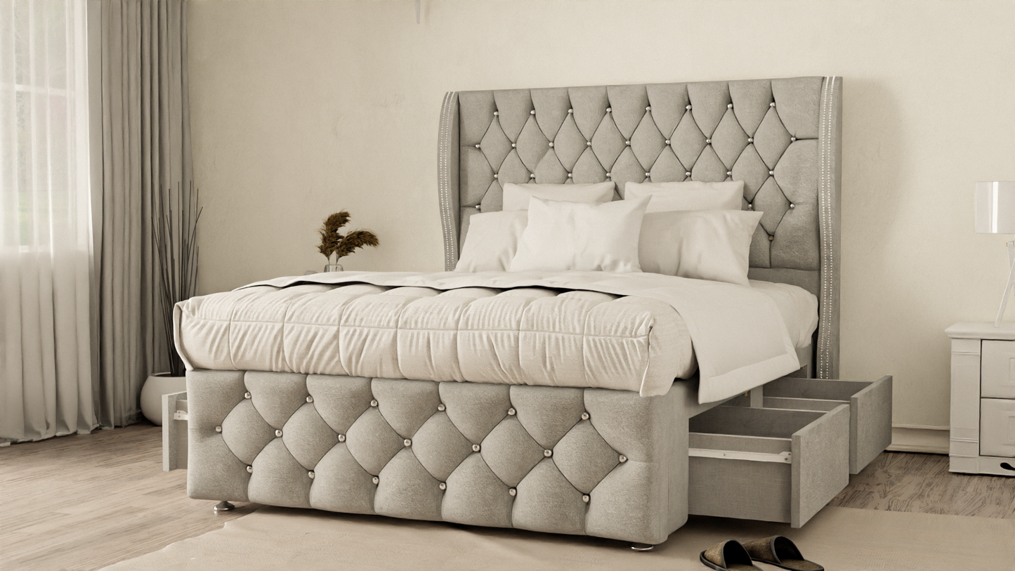 Monaco Wingback Divan Bed