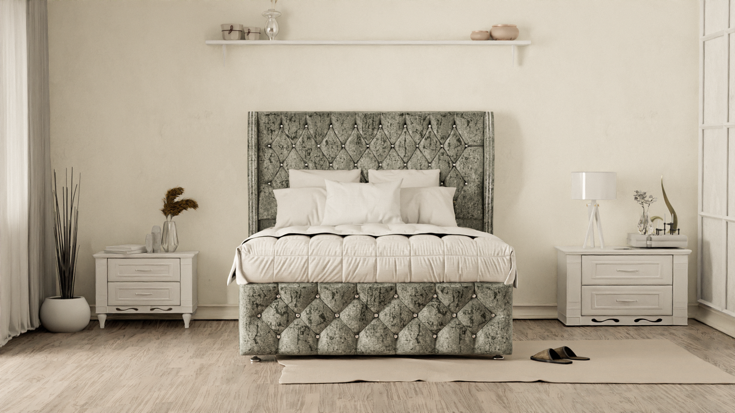Monaco Wingback Divan Bed