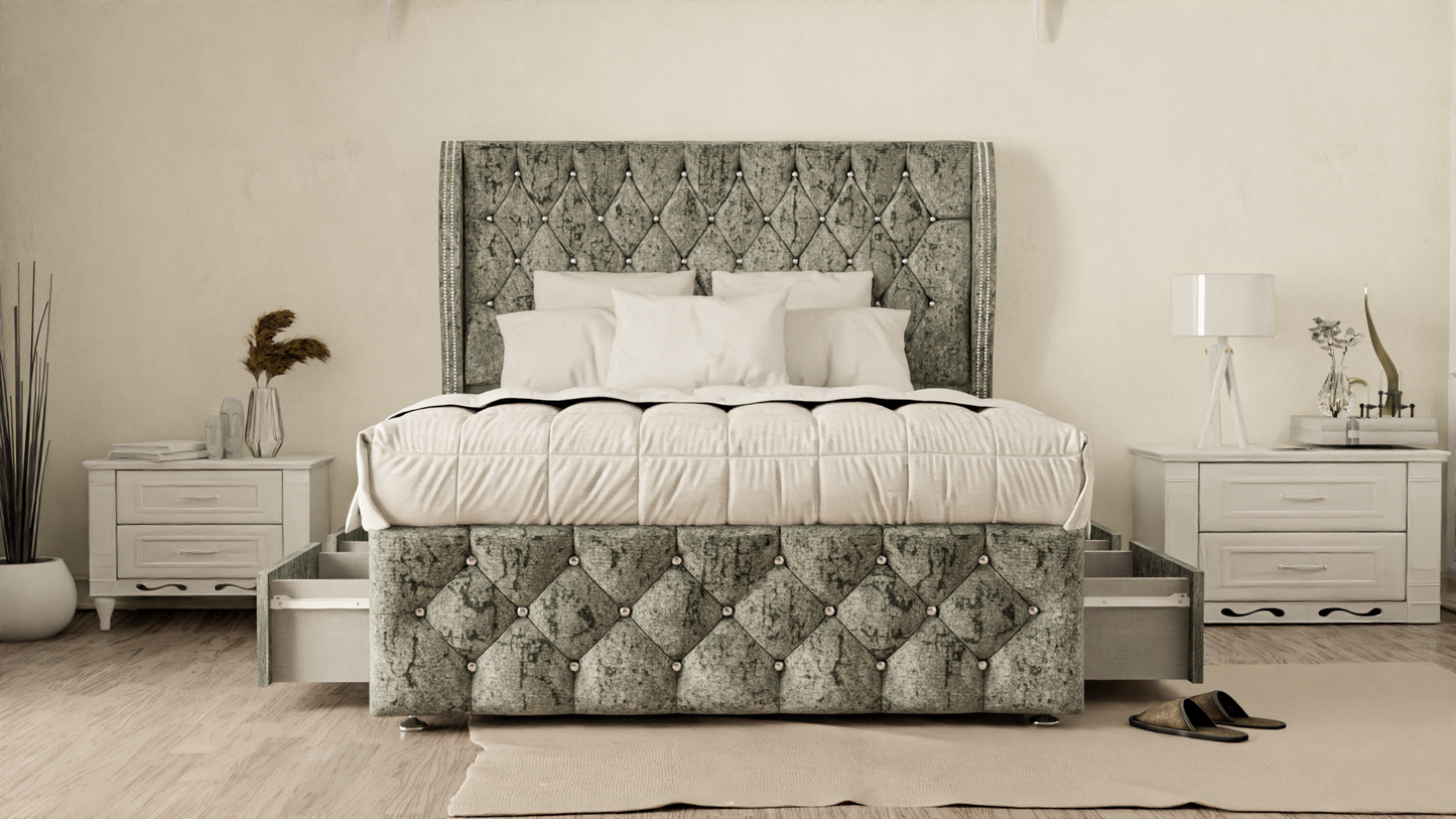 Monaco Wingback Divan Bed