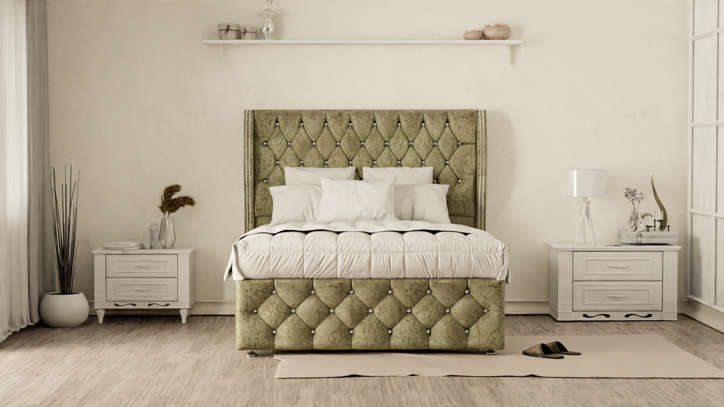 Monaco Wingback Divan Bed