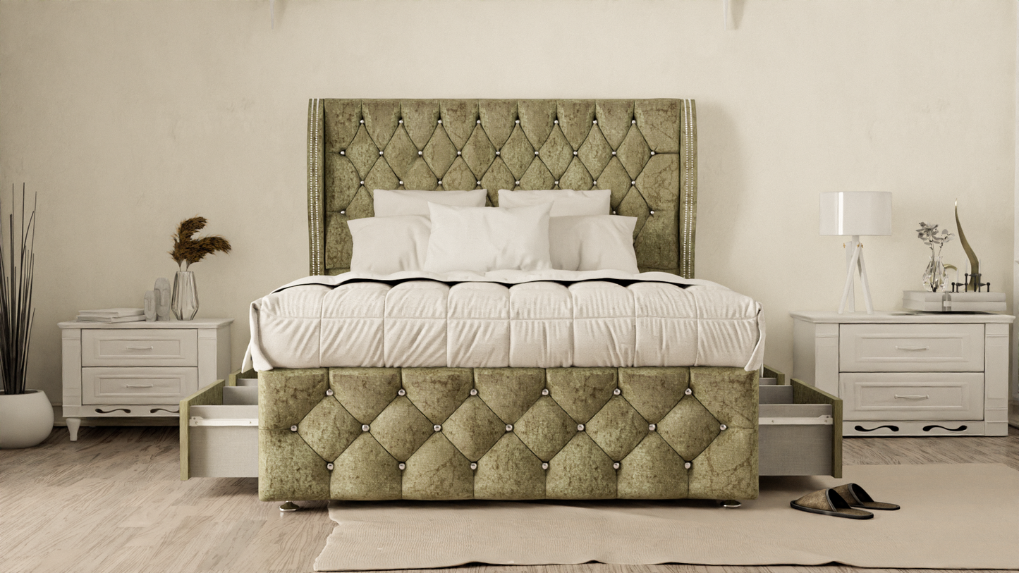 Monaco Wingback Divan Bed
