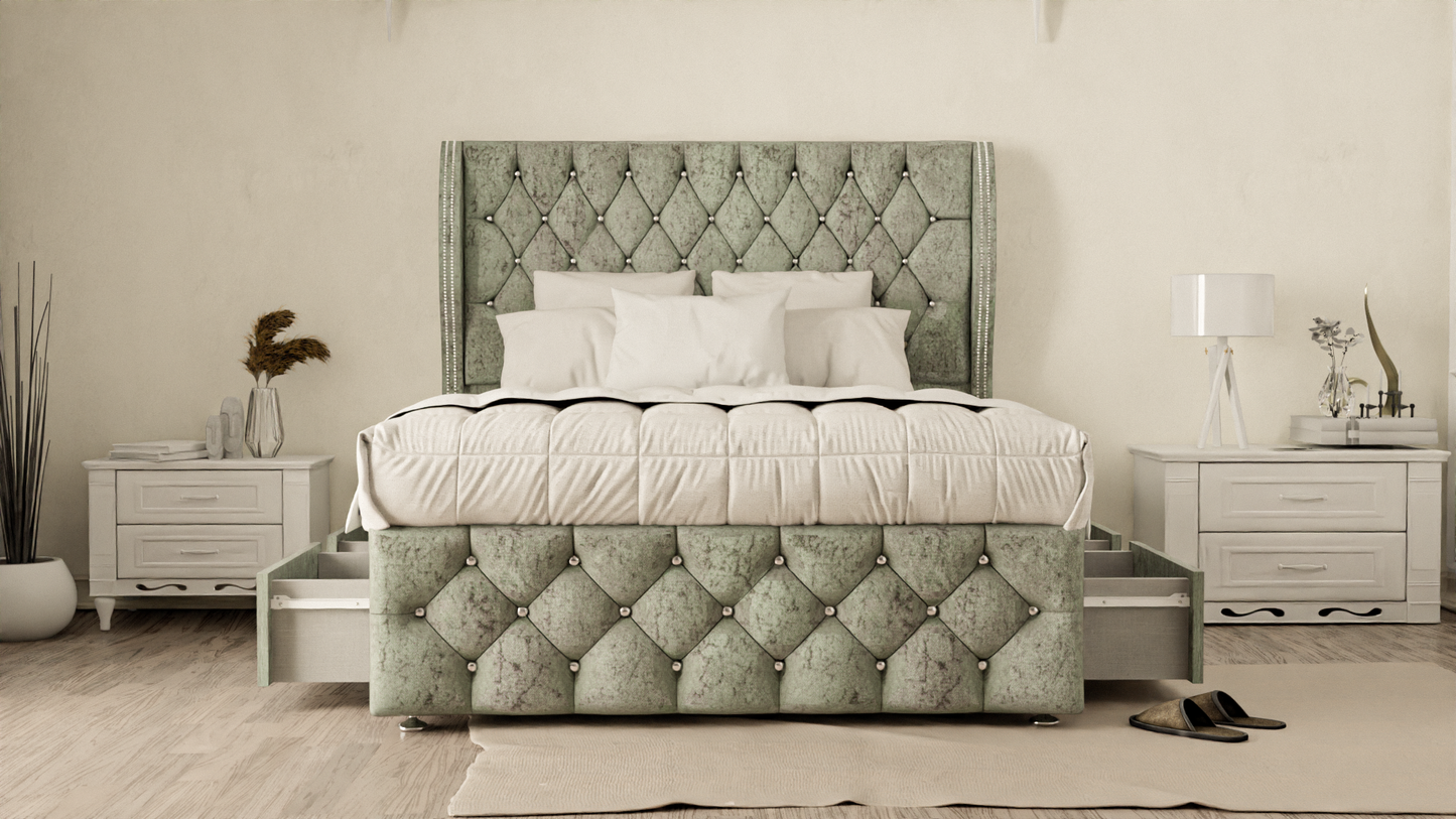 Monaco Wingback Divan Bed