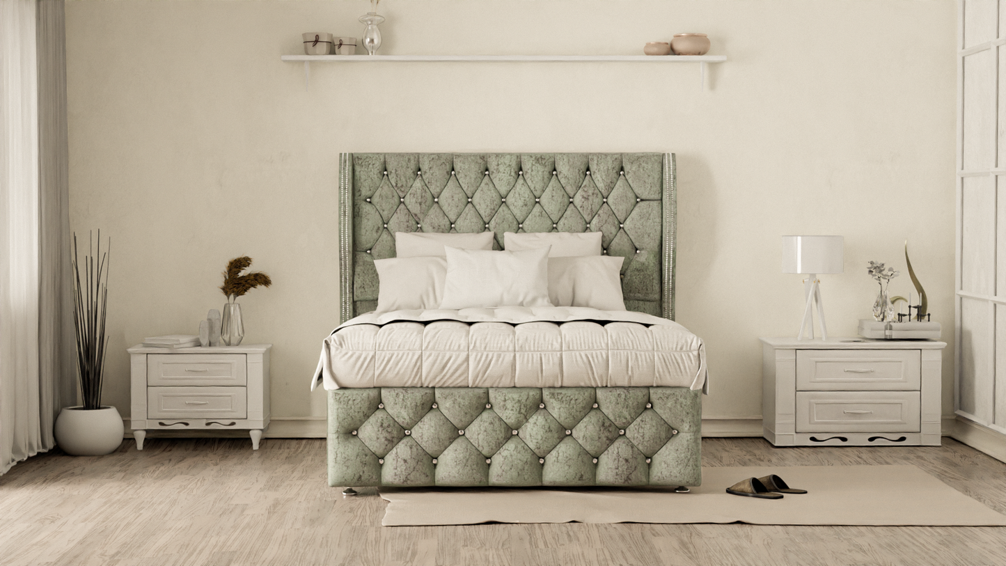 Monaco Wingback Divan Bed