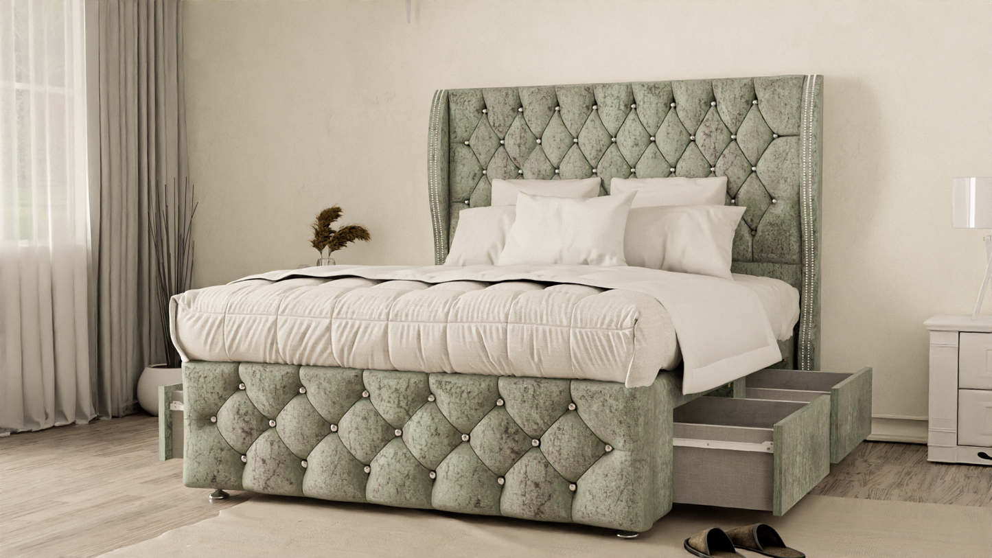 Monaco Wingback Divan Bed