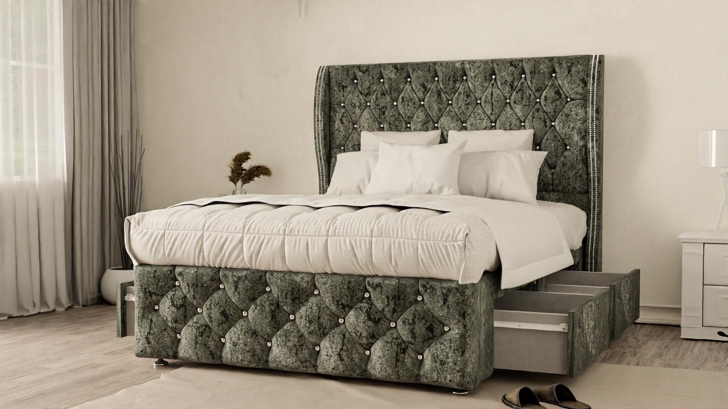 Monaco Wingback Divan Bed