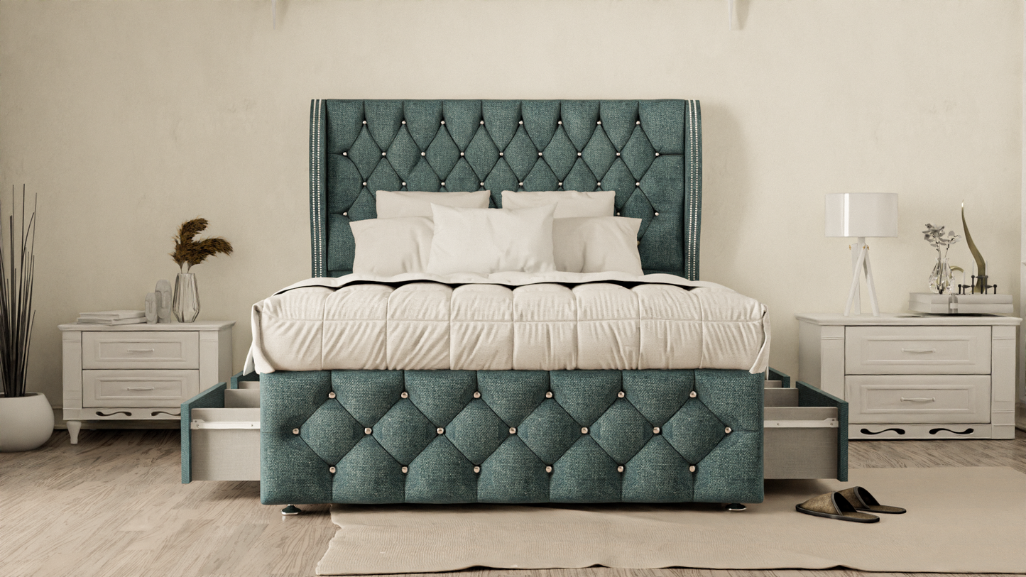 Monaco Wingback Divan Bed