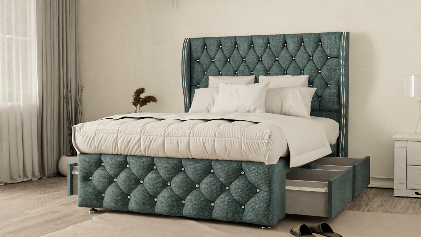 Monaco Wingback Divan Bed