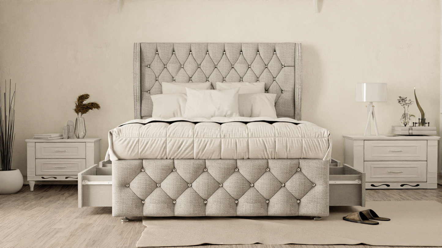 Monaco Wingback Divan Bed