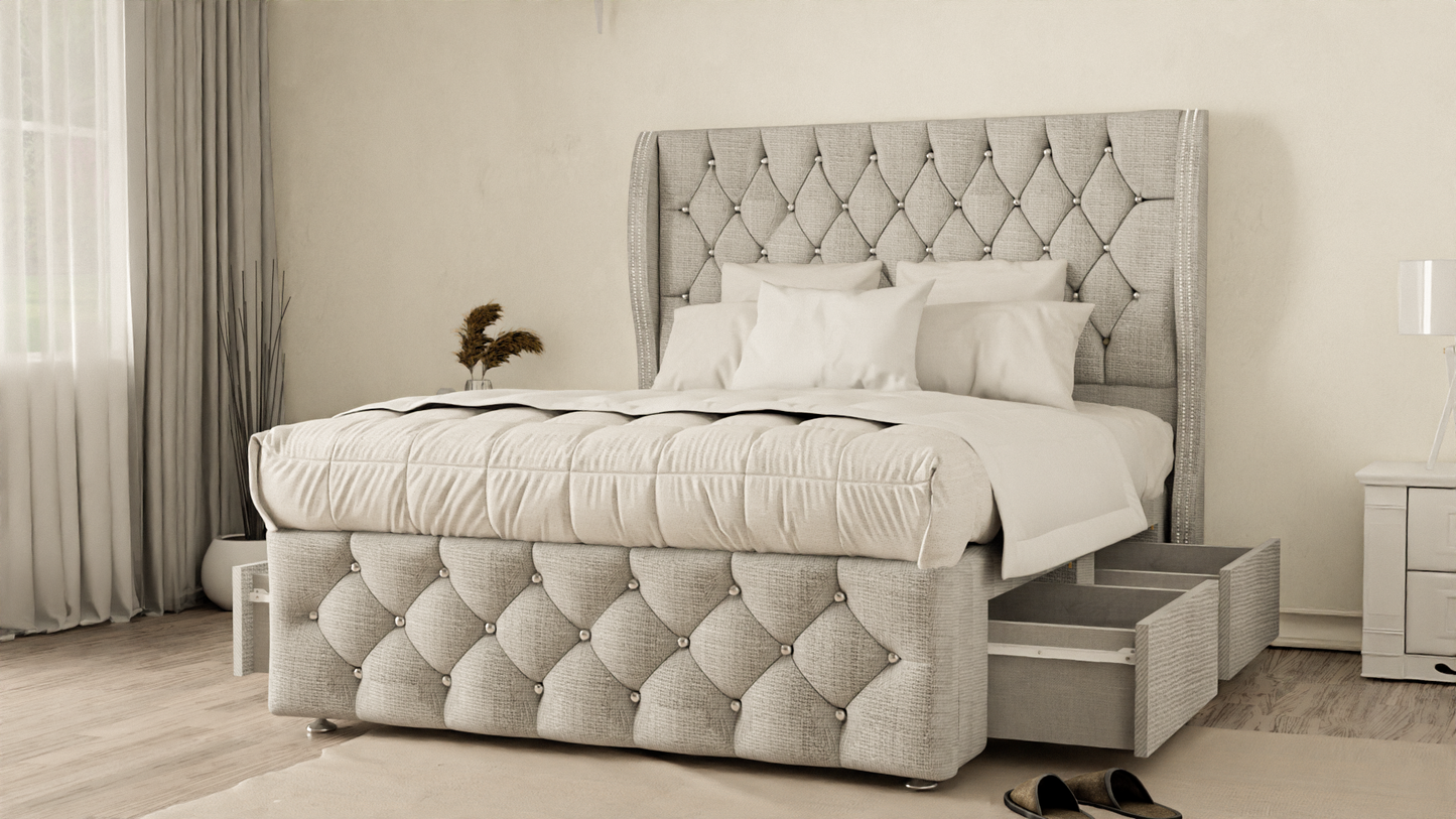 Monaco Wingback Divan Bed