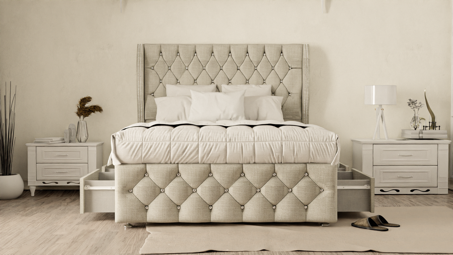 Monaco Wingback Divan Bed