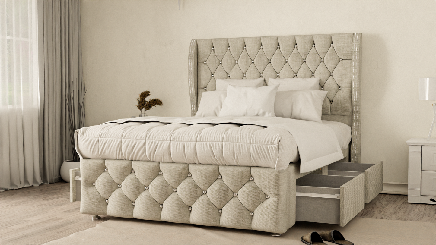 Monaco Wingback Divan Bed