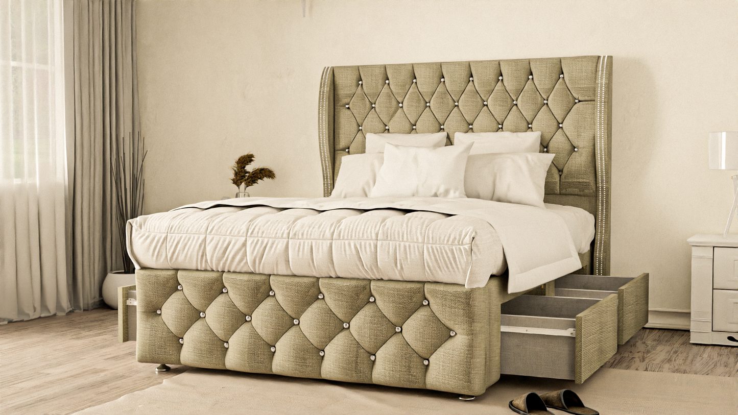 Monaco Wingback Divan Bed