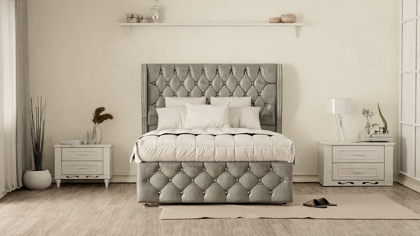 Monaco Wingback Divan Bed