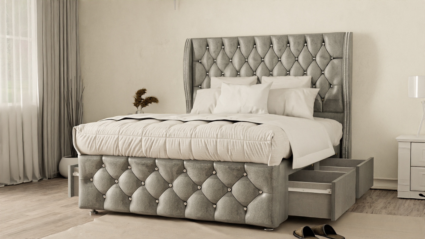 Monaco Wingback Divan Bed