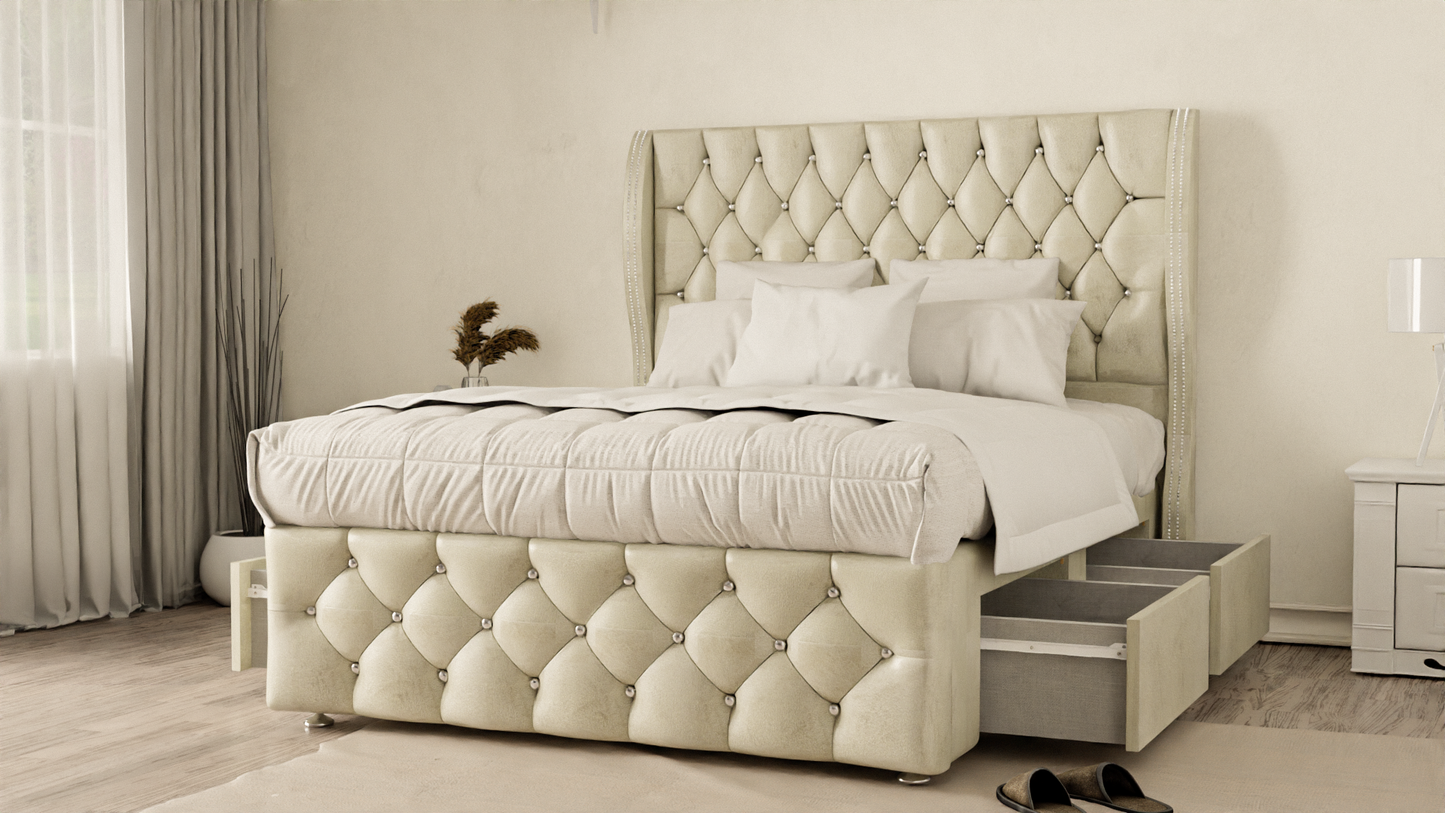 Monaco Wingback Divan Bed