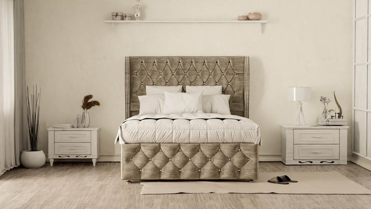 Monaco Wingback Divan Bed